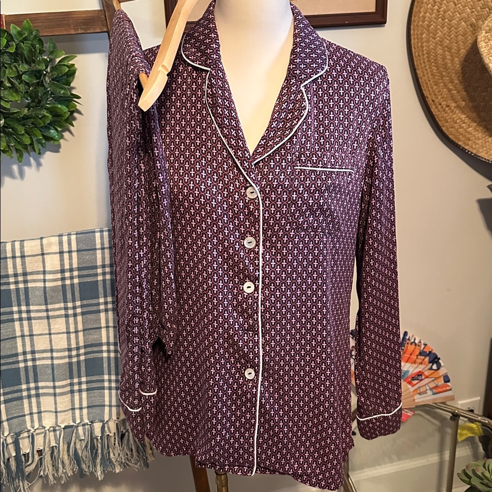 Olivia von Halle Silk Pajamas size 2